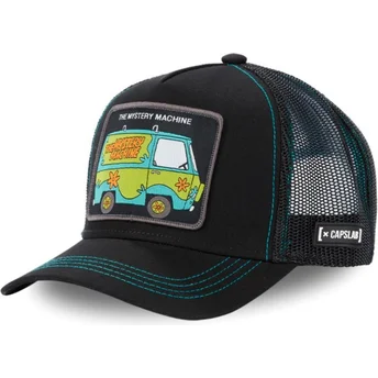 Petten gebogen zwart snapback MAC2 The Mystery Machine Scooby-Doo van Capslab