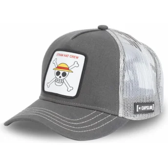 Petten gebogen grijs snapback SKU1 Straw Hat Pirates One Piece van Capslab
