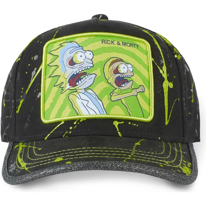 petten-gebogen-zwart-verstelbaar-tag-ric-rick-en-morty-van-capslab