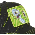 petten-gebogen-zwart-verstelbaar-tag-ric-rick-en-morty-van-capslab