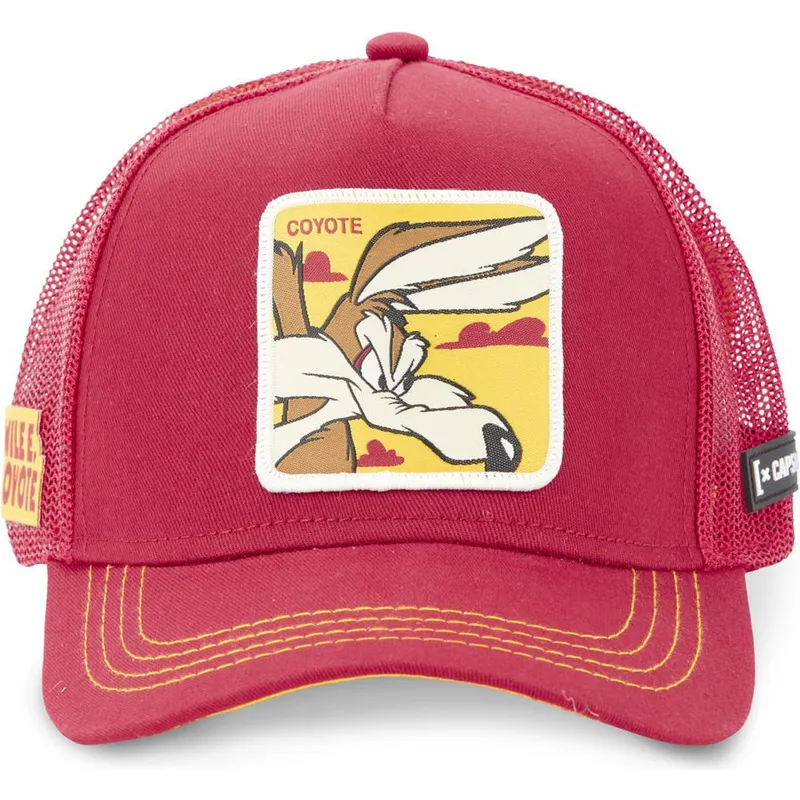 petten-gebogen-rood-snapback-loo5-coy1-coyote-looney-tunes-van-capslab