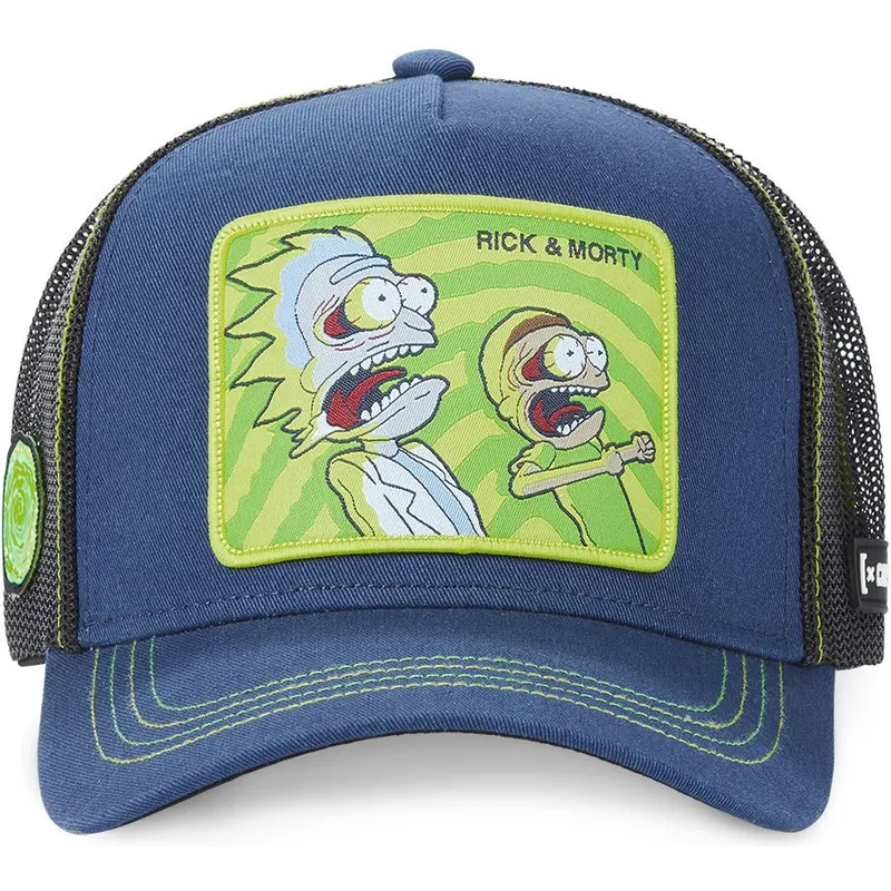 petten-gebogen-marineblauw-snapback-psy1-rick-en-morty-van-capslab petten-gebogen-marineblauw-snapback-psy1-rick-en-morty-van-capslab