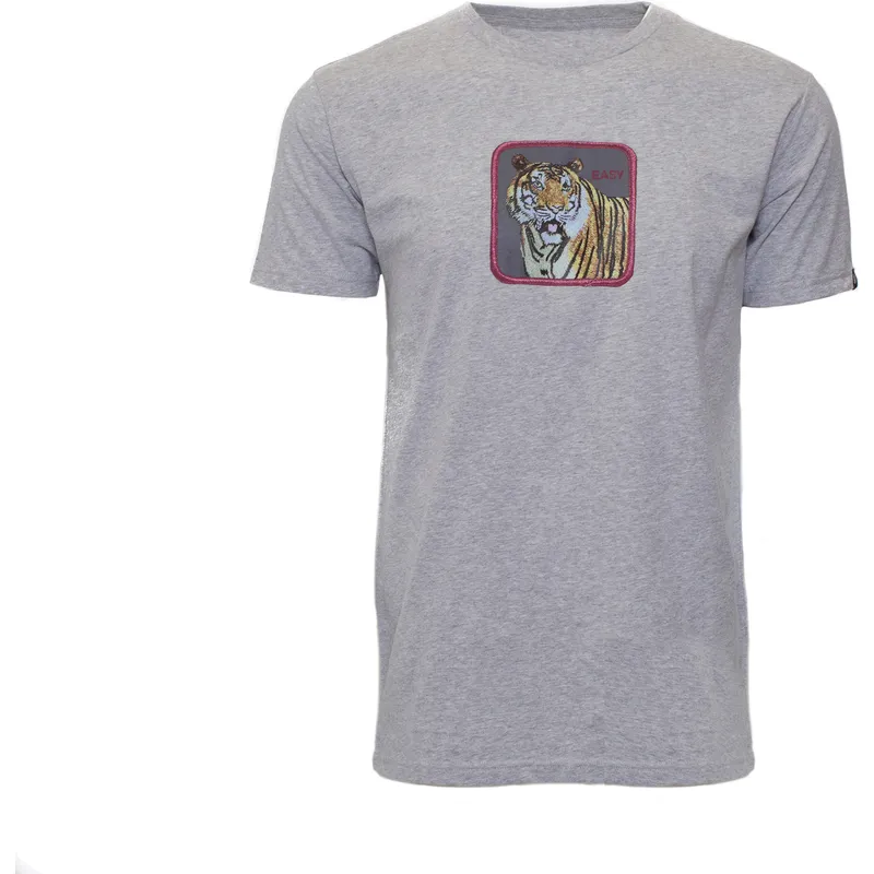 t-shirt-korte-mouw-grijs-van-easy-clawsome-the-farm-van-goorin-bros