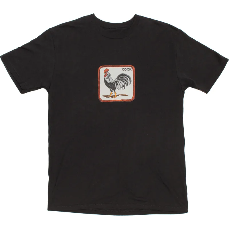 t-shirt-korte-mouw-zwart-van-cock-clucker-the-farm-van-goorin-bros