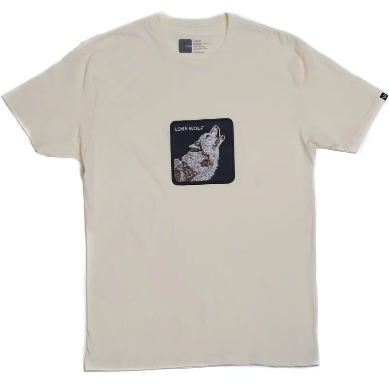 t-shirt-korte-mouw-beige-van-lone-wolf-solitario-pawsome-the-farm-van-goorin-bros