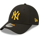 petten-gebogen-zwart-verstelbaar-9forty-diamond-era-van-new-york-yankees-mlb-van-new-era