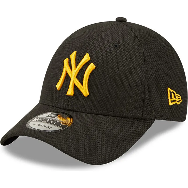 petten-gebogen-zwart-verstelbaar-9forty-diamond-era-van-new-york-yankees-mlb-van-new-era
