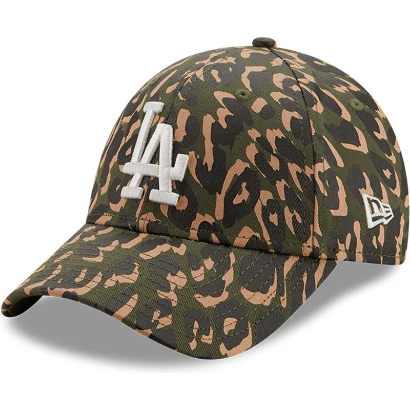 petten-gebogen-camouflage-verstelbaar-9forty-all-over-camo-van-los-angeles-dodgers-mlb-van-new-era