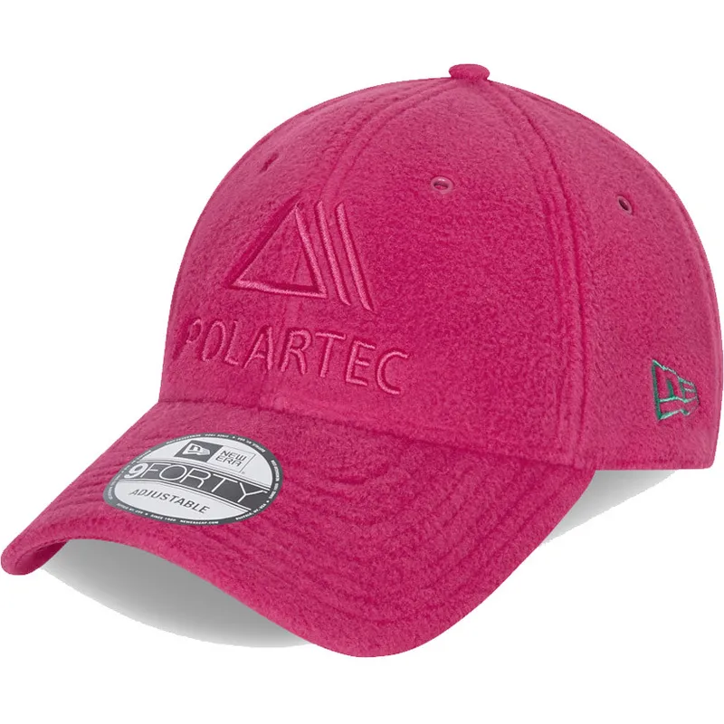 petten-gebogen-roze-verstelbaar-9forty-polartec-van-new-era