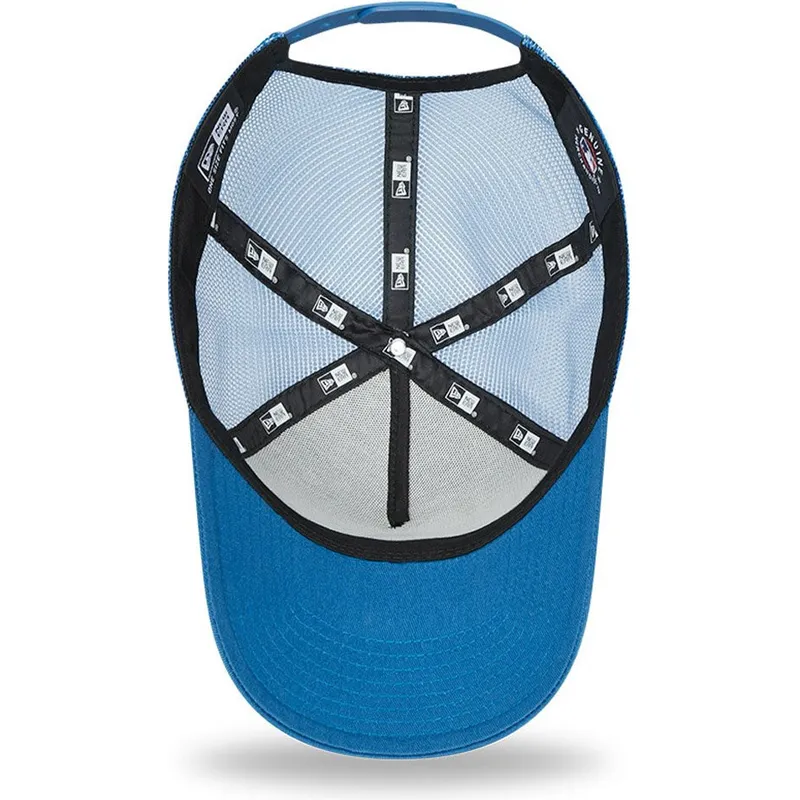 petten-gebogen-blauw-snapback-a-frame-tonal-mesh-van-los-angeles-dodgers-mlb-van-new-era