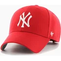 petten-gebogen-rood-snapback-mvp-van-new-york-yankees-mlb-van-47-brand