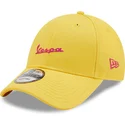 petten-gebogen-geel-verstelbaar-9forty-essential-van-vespa-piaggio-van-new-era