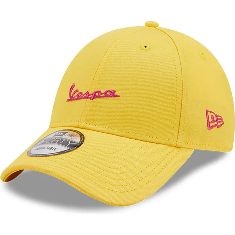petten-gebogen-geel-verstelbaar-9forty-essential-van-vespa-piaggio-van-new-era