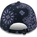petten-gebogen-marineblauw-verstelbaar-9forty-paisley-print-van-new-york-yankees-mlb-van-new-era
