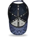 petten-gebogen-marineblauw-verstelbaar-9forty-paisley-print-van-new-york-yankees-mlb-van-new-era