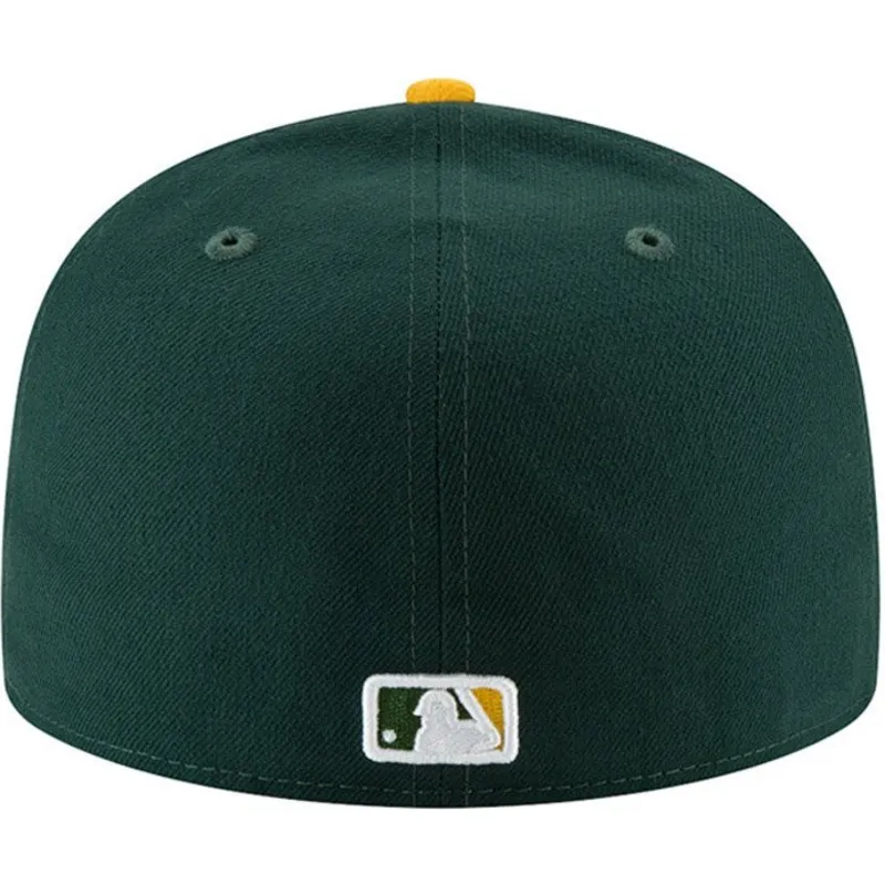 petten-plat-groen-fitted-59fifty-ac-perf-van-oakland-athletics-mlb-van-new-era