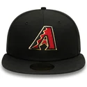 petten-plat-zwart-fitted-59fifty-ac-perf-van-arizona-diamondbacks-mlb-van-new-era