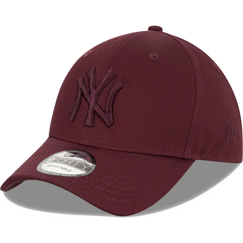 petten-gebogen-rood-snapback-9forty-league-essential-van-new-york-yankees-mlb-van-new-era