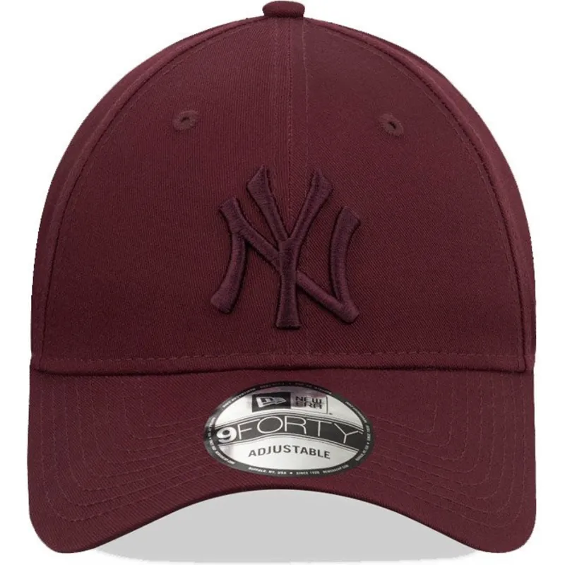 petten-gebogen-rood-snapback-9forty-league-essential-van-new-york-yankees-mlb-van-new-era