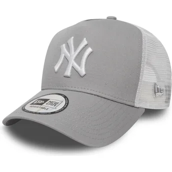 petten-gebogen-grijs-snapback-voor-kinderen-a-frame-clean-van-new-york-yankees-mlb-van-new-era