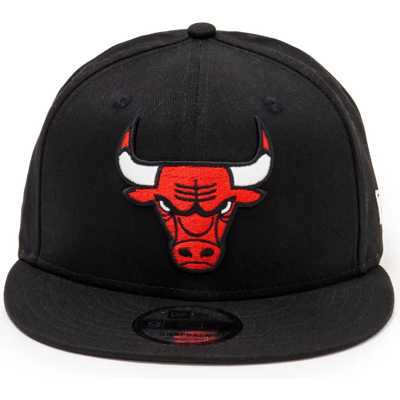 petten-plat-zwart-snapback-9fifty-van-chicago-bulls-nba-van-new-era