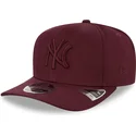 petten-gebogen-rood-snapback-9fifty-stretch-snap-van-new-york-yankees-mlb-van-new-era