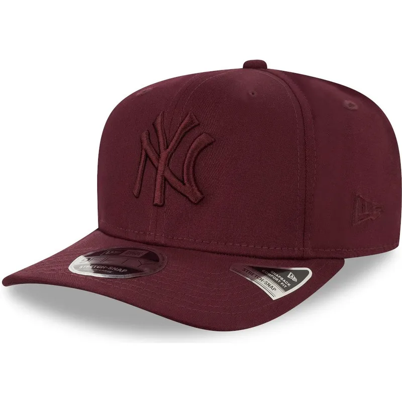 petten-gebogen-rood-snapback-9fifty-stretch-snap-van-new-york-yankees-mlb-van-new-era