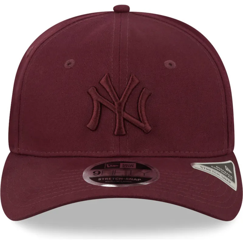 petten-gebogen-rood-snapback-9fifty-stretch-snap-van-new-york-yankees-mlb-van-new-era