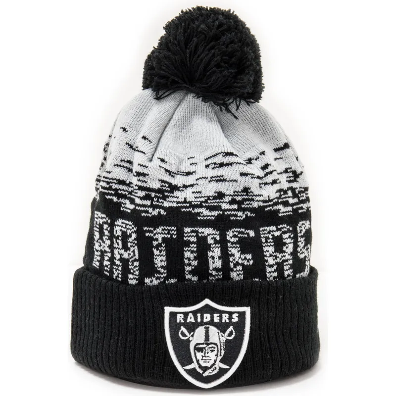 mutsen-pompon-zwart-sport-cuff-van-las-vegas-raiders-nfl-van-new-era