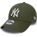 petten-gebogen-groen-verstelbaar-voor-kinderen-9forty-league-essential-van-new-york-yankees-mlb-van-new-era