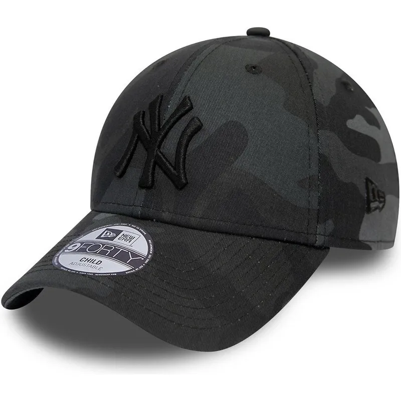 petten-gebogen-camouflage-verstelbaar-voor-kinderen-9forty-league-essential-van-new-york-yankees-mlb-van-new-era