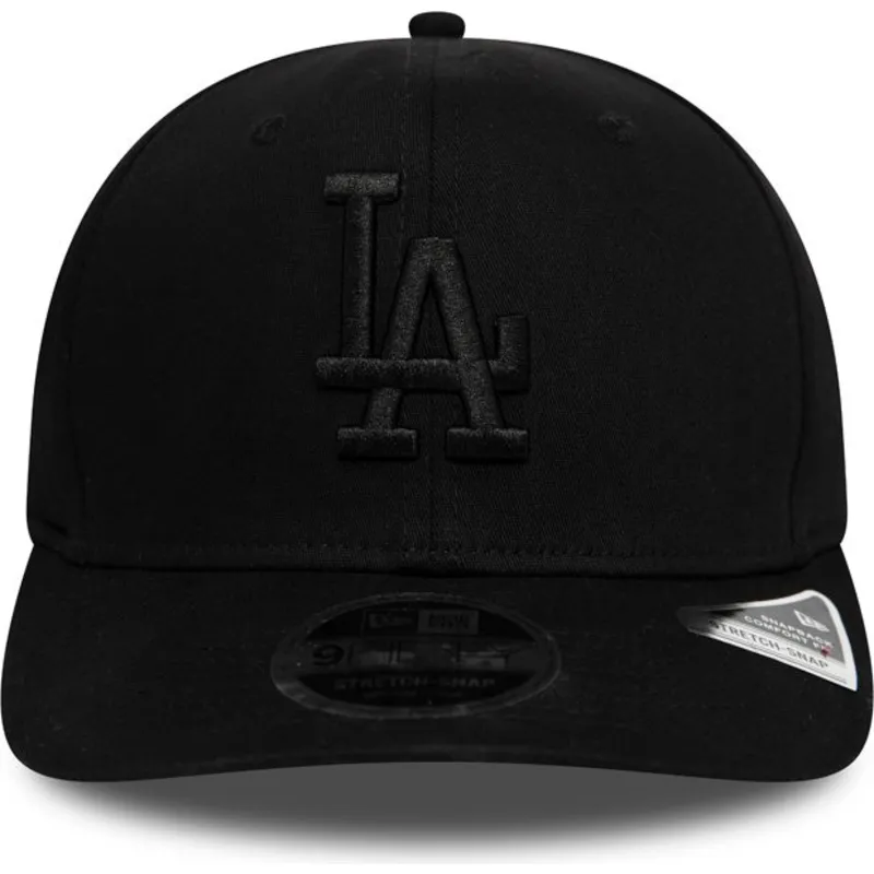 petten-gebogen-zwart-snapback-9fifty-stretch-snap-tonal-van-los-angeles-dodgers-mlb-van-new-era