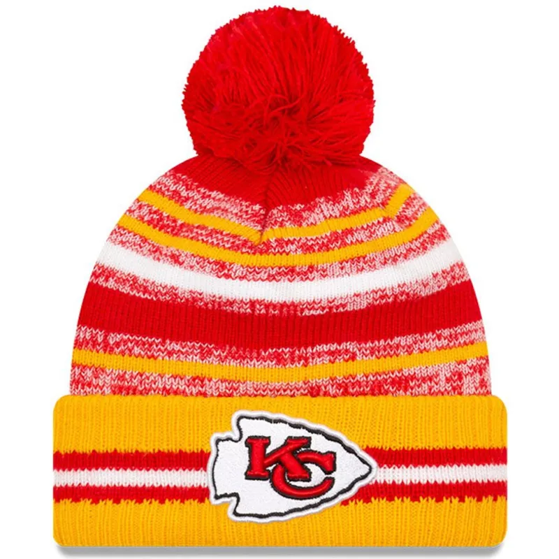 mutsen-pompon-geel-sport-sideline-van-kansas-city-chiefs-nfl-van-new-era