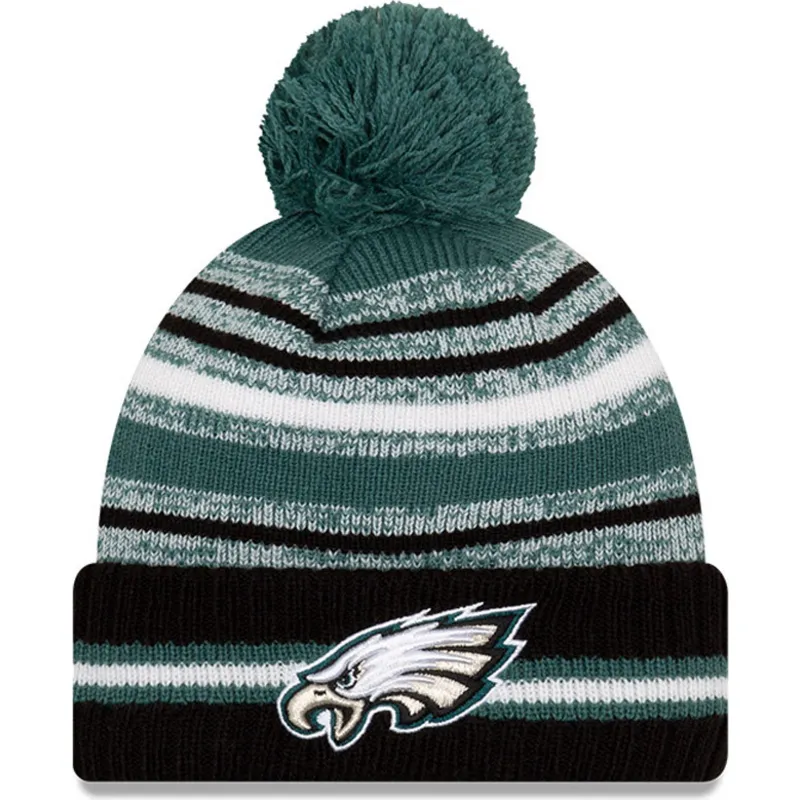 mutsen-pompon-groen-sport-sideline-van-philadelphia-eagles-nfl-van-new-era