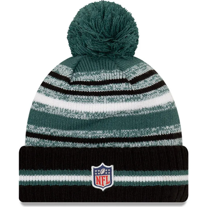 mutsen-pompon-groen-sport-sideline-van-philadelphia-eagles-nfl-van-new-era