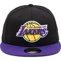 petten-plat-zwart-snapback-9fifty-van-los-angeles-lakers-nba-van-new-era
