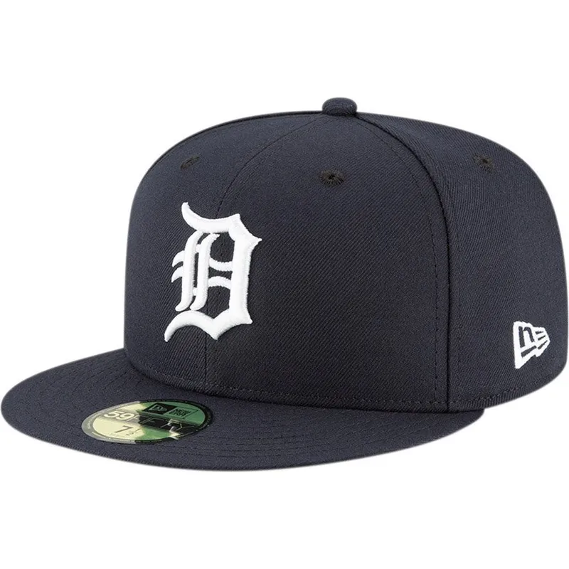 petten-plat-marineblauw-fitted-59fifty-ac-perf-van-detroit-tigers-mlb-van-new-era