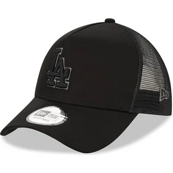 Petten gebogen zwart snapback 9FORTY A Frame van Los Angeles Dodgers MLB van New Era