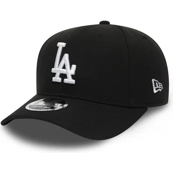 petten-gebogen-zwart-snapback-9fifty-stretch-snap-van-los-angeles-dodgers-mlb-van-new-era