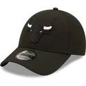 petten-gebogen-zwart-snapback-9forty-black-base-van-chicago-bulls-nba-van-new-era