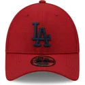 petten-gebogen-rood-verstelbaar-9forty-diamond-era-van-los-angeles-dodgers-mlb-van-new-era