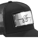 petten-gebogen-zwart-snapback-ban-konoha-naruto-van-capslab