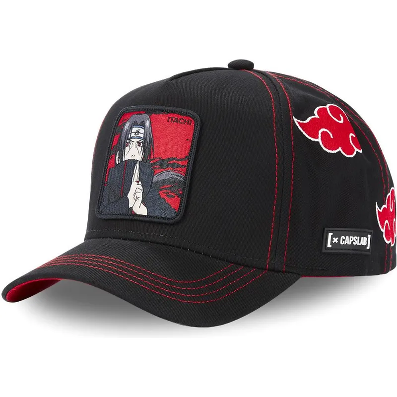 petten-gebogen-zwart-snapback-aka2-itachi-uchiha-naruto-van-capslab