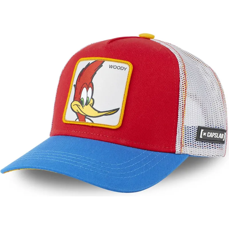 petten-gebogen-rood-snapback-pec1-woody-woodpecker-van-capslab petten-gebogen-rood-snapback-pec1-woody-woodpecker-van-capslab