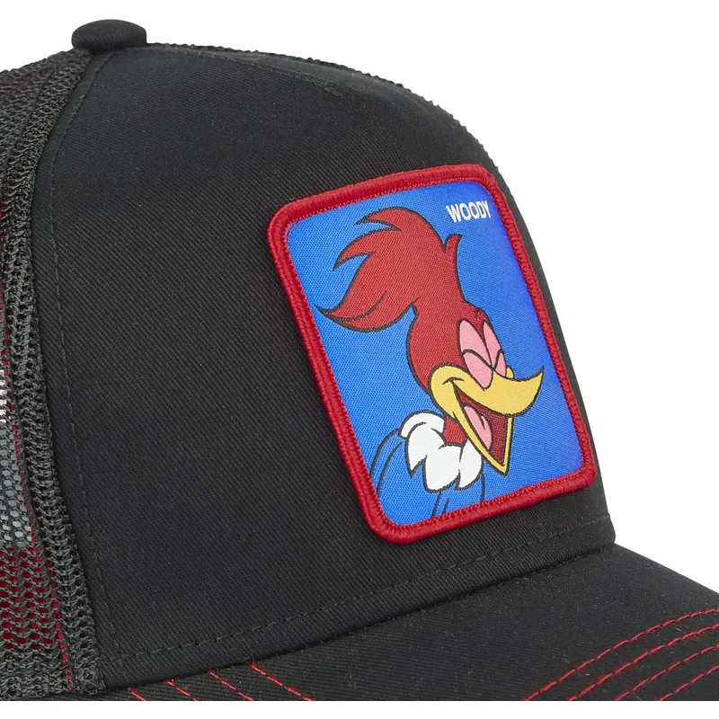 petten-gebogen-zwart-snapback-woo2-woody-woodpecker-van-capslab