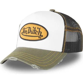 Petten gebogen wit snapback SUM YEL van Von Dutch