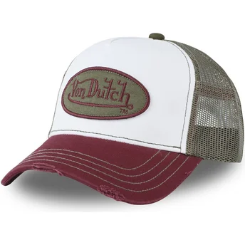 Petten gebogen wit snapback SUM SUM van Von Dutch