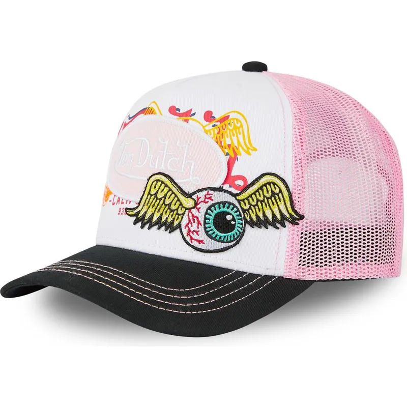petten-gebogen-roze-snapback-pat-pin-van-von-dutch