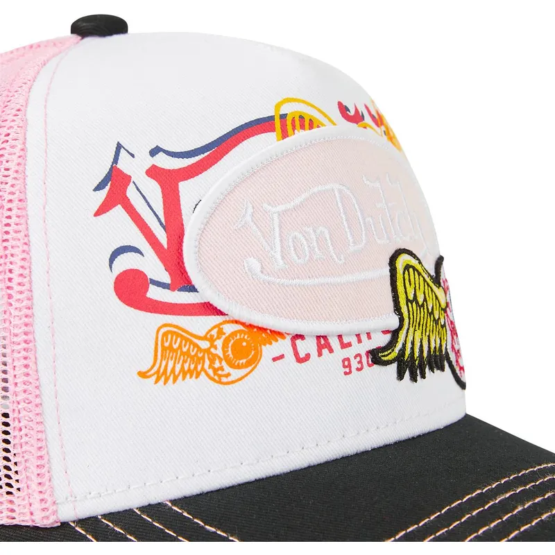 petten-gebogen-roze-snapback-pat-pin-van-von-dutch