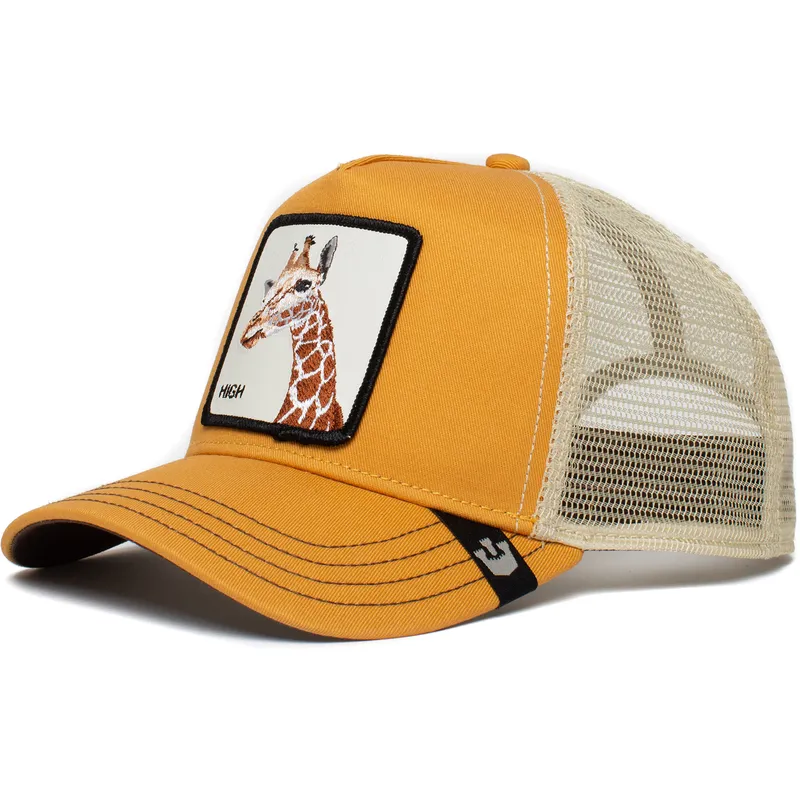 petten-gebogen-geel-snapback-so-high-the-farm-van-goorin-bros petten-gebogen-geel-snapback-so-high-the-farm-van-goorin-bros